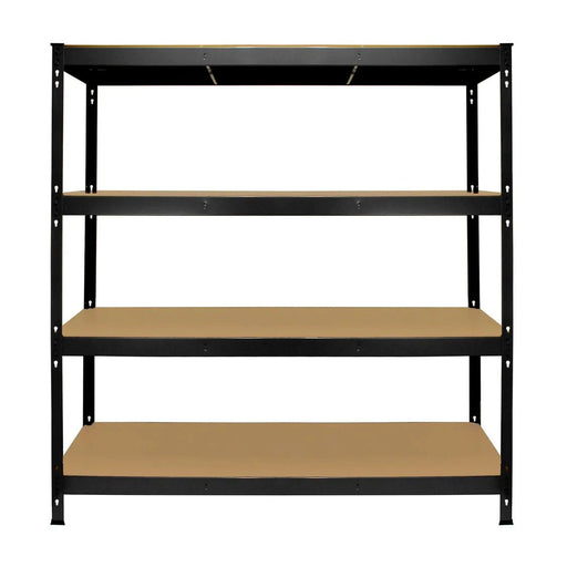 Black Heavy-Duty Metal Shelving 1600mm H x 1600mm W x 600mm D, Default Title, Filstorage