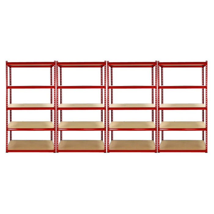 Industrial Heavy-Duty Z Corner Shelving Unit 5 Bay Bundle (8525kg total capacity) 1830mm H x 900mm W x 450mm D