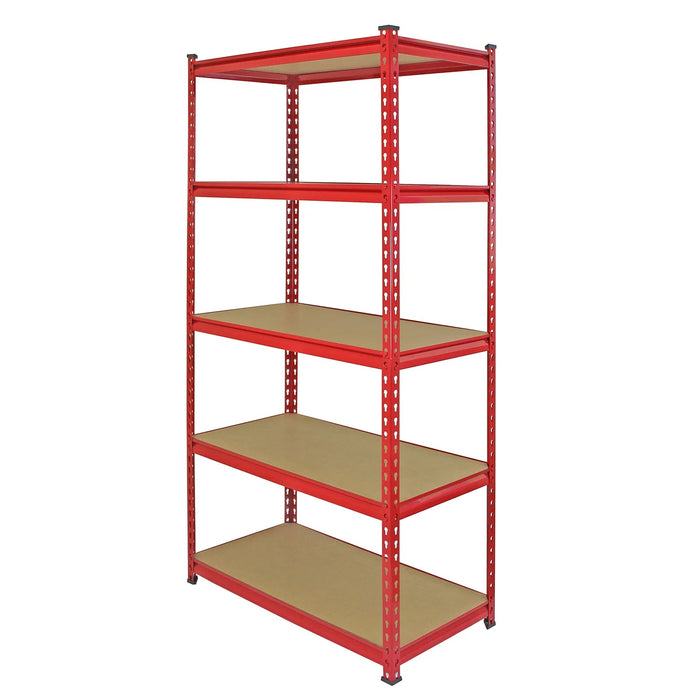 Industrial Heavy-Duty Z Corner Shelving Unit 5 Bay Bundle (8525kg total capacity) 1830mm H x 900mm W x 450mm D