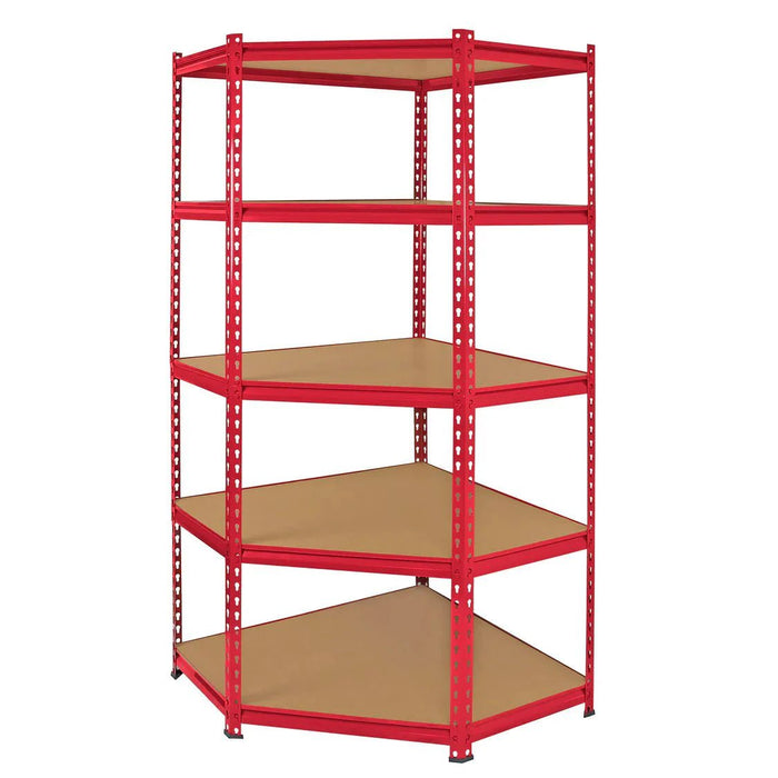 Industrial Heavy-Duty Z Corner Shelving Unit 5 Bay Bundle (8525kg total capacity) 1830mm H x 900mm W x 450mm D