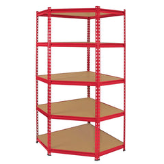 Industrial Heavy-Duty Z Corner Shelving Unit (265kg per level) 1830mm H x 900mm W x 450mm D