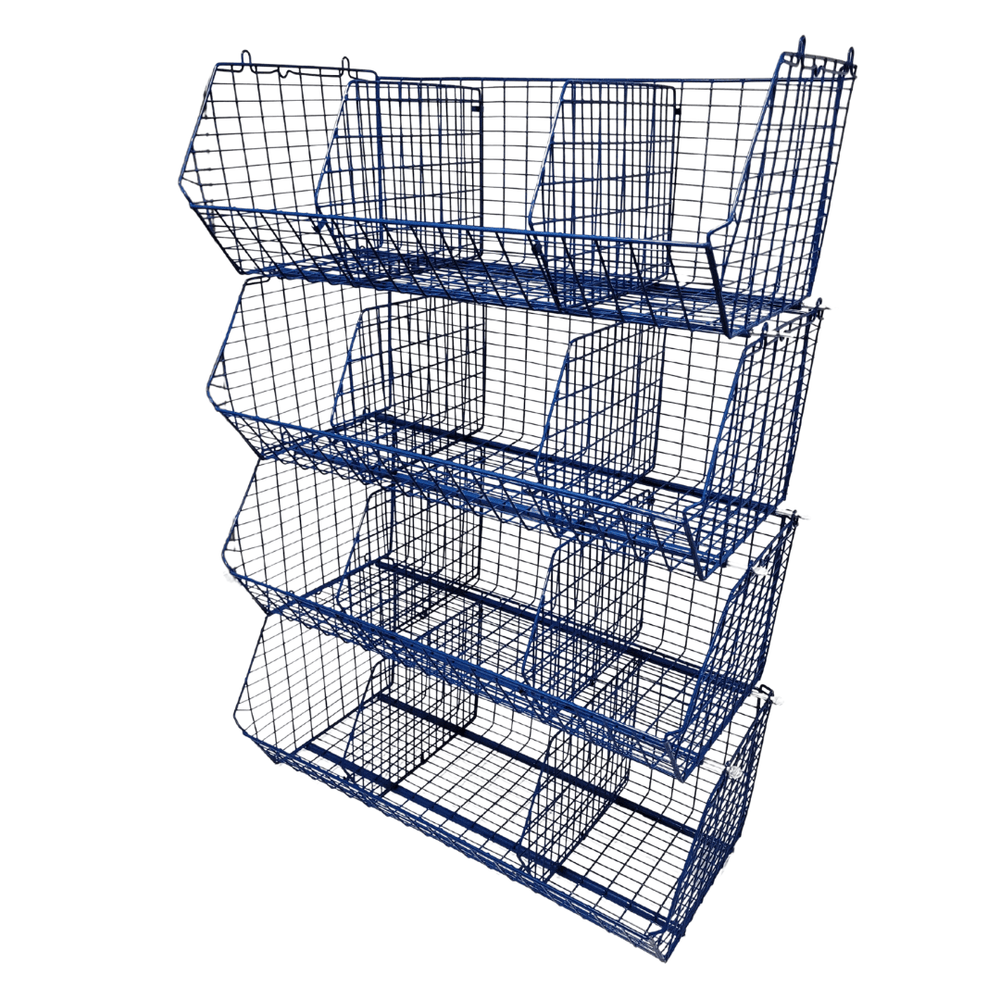 C12 (medium) Unit Complete 4 Baskets & Dividers, BLUE C12 Unit 4 Baskets, Filstorage