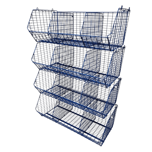 C12 (medium) Unit Complete 4 Baskets & Dividers, BLUE C12 Unit 4 Baskets, Filstorage