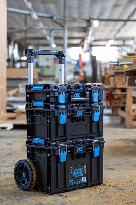 OX Tools ToolTrek Pro Storage System Toolbox, Tooltrek Pro 3 Piece Tool Kit, Filstorage