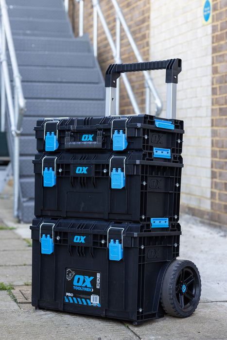 OX Tools ToolTrek Pro Storage System Toolbox, Tooltrek Pro 3 Piece Tool Kit, Filstorage