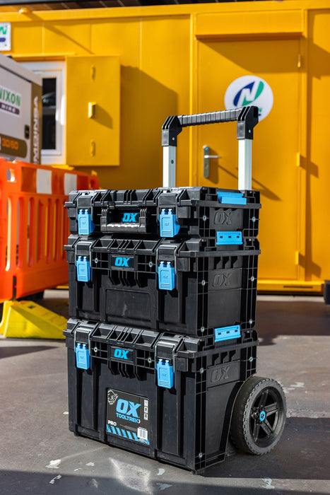 OX Tools ToolTrek Pro Storage System Toolbox, Tooltrek Pro 3 Piece Tool Kit, Filstorage