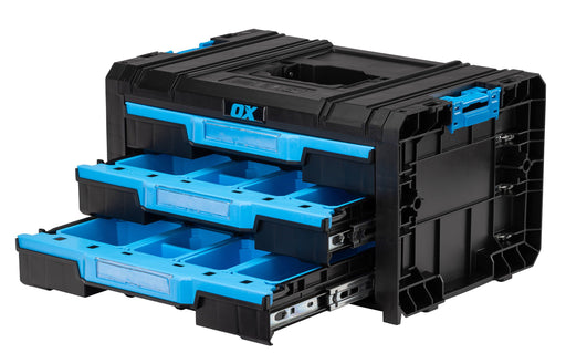 OX Tools ToolTrek Trade 3 Drawer Tool Box, ToolTrek Trade 3 Drawer Tool Box, Filstorage