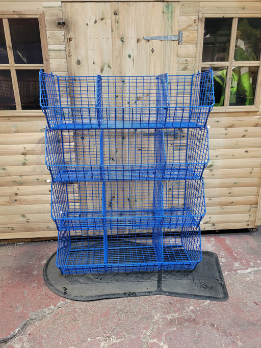 Clearance Bundle: C12 XL Blue Wire Storage Baskets (7 baskets/21 dividers)