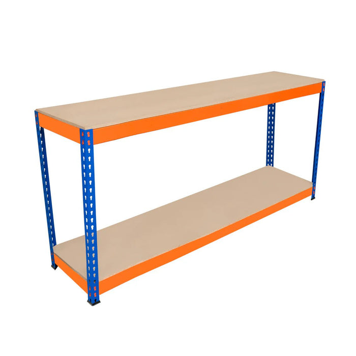 Boltless Garage Workshop Workbench 900mm H, 900 / 450 / 2 Tier Workbench, Filstorage