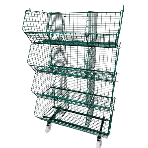 C12 (medium) Mobile Unit Complete 4 Baskets, GREEN C12 Mobile Unit 4 Baskets, Filstorage