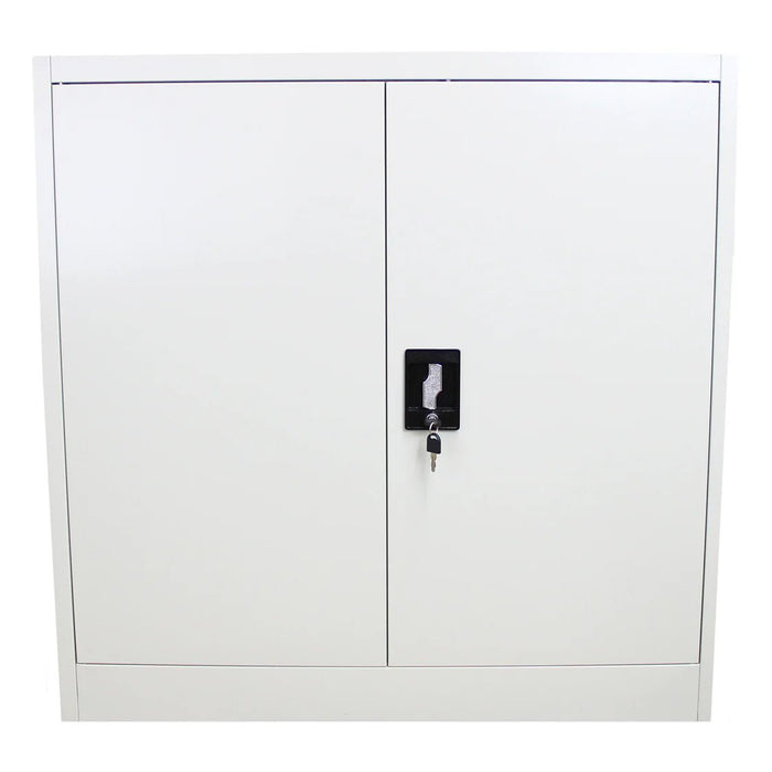 Lockable Steel Metal Multi-Purpose Filing Cupboards (Easy Self-Assembly), 90cm High, Filstorage