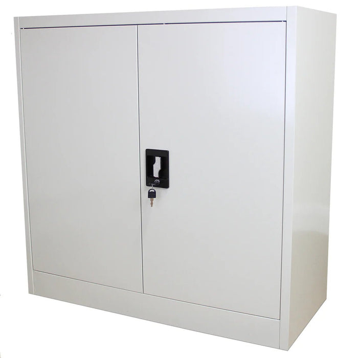 Lockable Steel Metal Multi-Purpose Filing Cupboards (Easy Self-Assembly), 90cm High, Filstorage