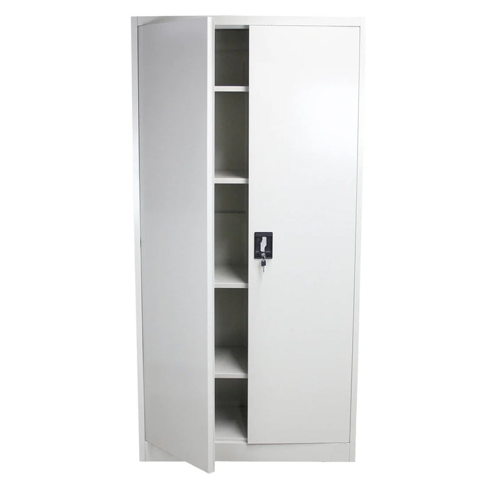 Lockable Steel Metal Multi-Purpose Filing Cupboards (Easy Self-Assembly), 90cm High, Filstorage