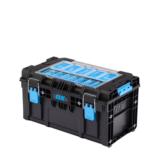 OX Tools ToolTrek Pro Tote Tool Box with Organiser Top, Tooltrek Pro Tote Tool Box, Filstorage