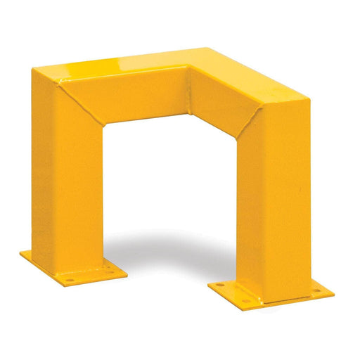 Low Level Warehouse Steel Safety Barriers, Corner 300mm, Filstorage