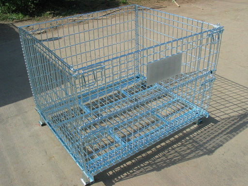 Collapsible Steel Pallet Hypercage Stillages, 4 x Hypercages, Filstorage