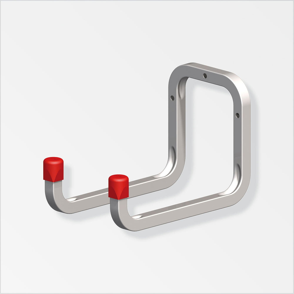 Galvanised Steel Double Ladder/Tool Wall Hook, Default Title, Filstorage