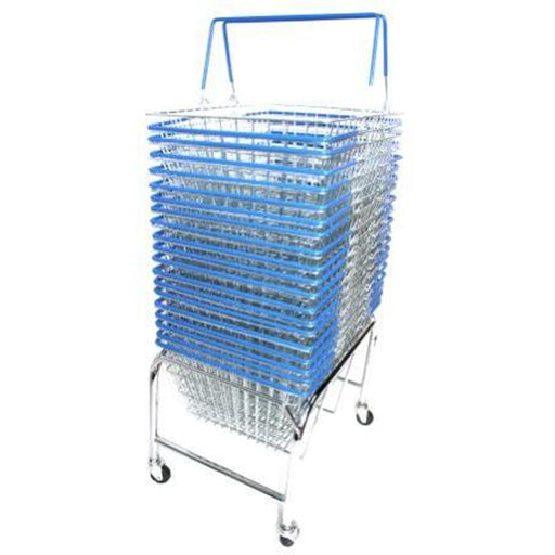 Bundle! 20 Wire Shopping Baskets, Blue, Filstorage