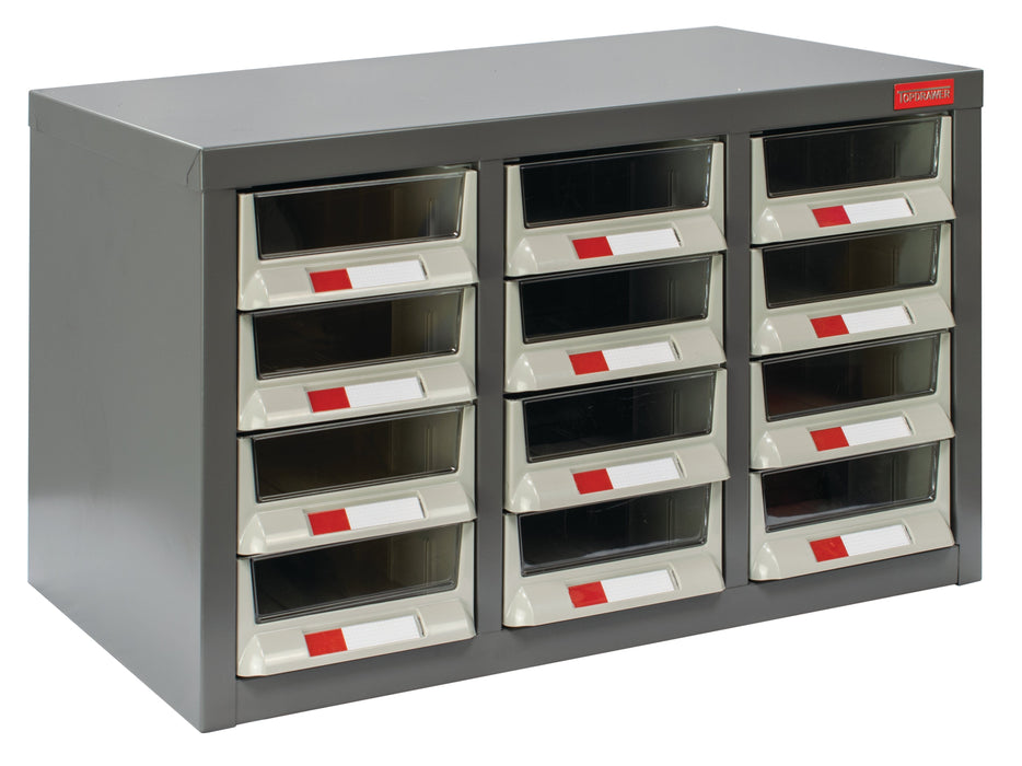 Steel Cabinet Drawer Storage Unit (6 options), 12 Drawers, Filstorage