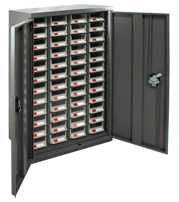 Steel Cabinet Drawer Storage Unit (6 options), 48 Drawers with Doors, Filstorage