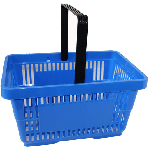 Single Handle Shopping Basket 22L (5 Colours), Blue, Filstorage