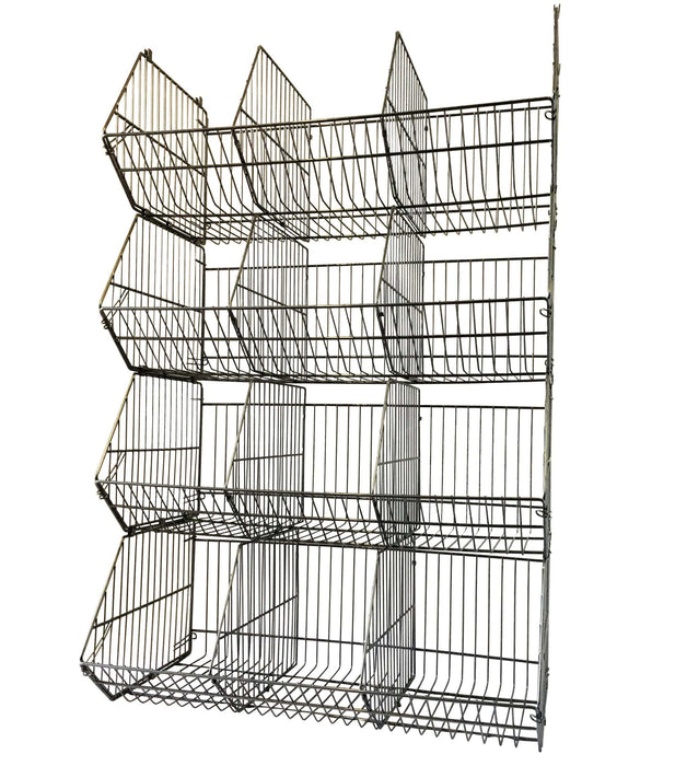 Large Wire Storage Stacking Display Basket (Single), 900mm Single Basket - White, Filstorage