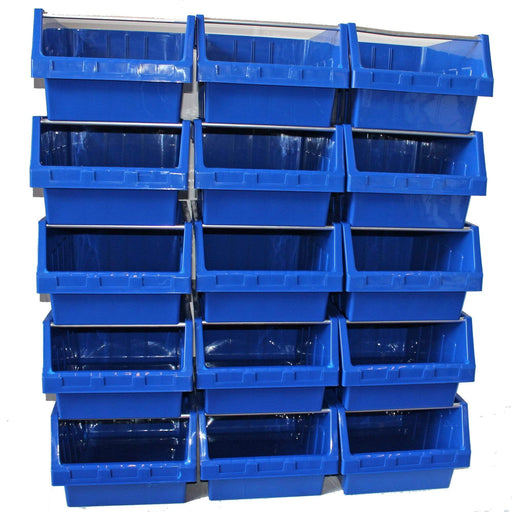 Container Stacking Storage Pick Wall - 15 Supra Bins, 15 x FBSUPRA 8, Filstorage