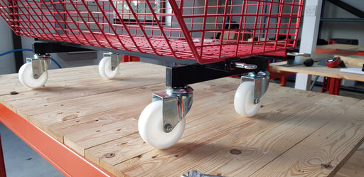 C4 Mobile (extra-large) Unit Complete (3 Baskets), RED C4 Mobile Unit 3 Baskets, Filstorage
