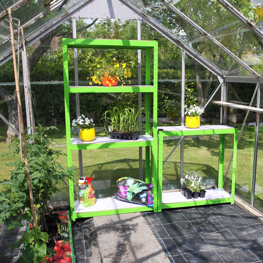 Greenhouse Shelving Units (2 pack) 1600mm H x 800mm W x 300mm W, 2 x Greenhouse Shelving Units, Filstorage