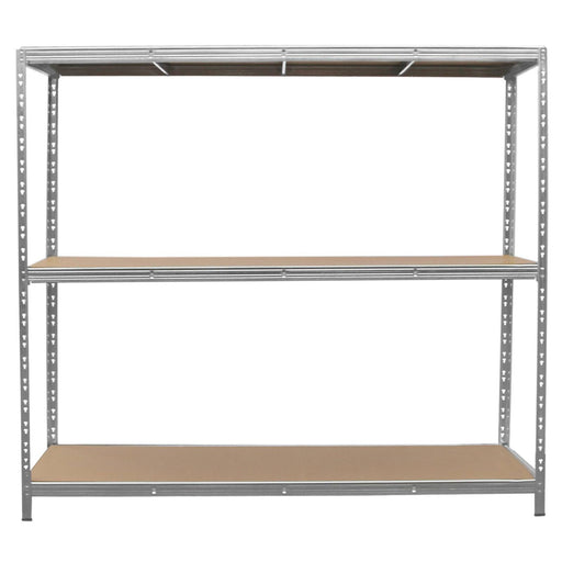Galvanised Heavy Duty Shelving Racking Unit (400kg per level) 1860mm H x 2000mm W x 600mm D, Default Title, Filstorage