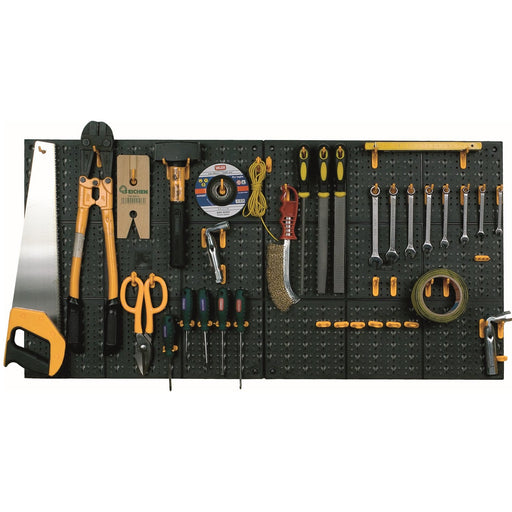 Large Workshop Tool Storage Wall Board Organiser Panel & Rack Pegboard with Hooks, Tool Board, Filstorage