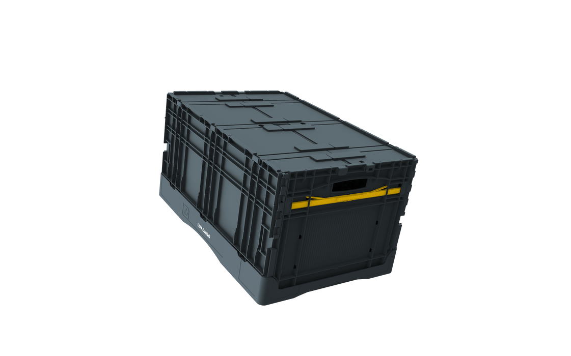 Collapsible Loadhog Heavy Duty Plastic Storage Container with lid