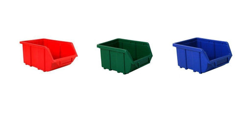 Metal Wall Storage Kit with 16 Plastic Parts Bins (Steel Panel), Blue, Filstorage