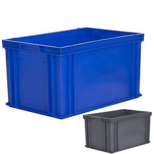 OFFER! Solid Stacking Euro Container 65L (600x400x325mm) CONT202A, Blue, Filstorage