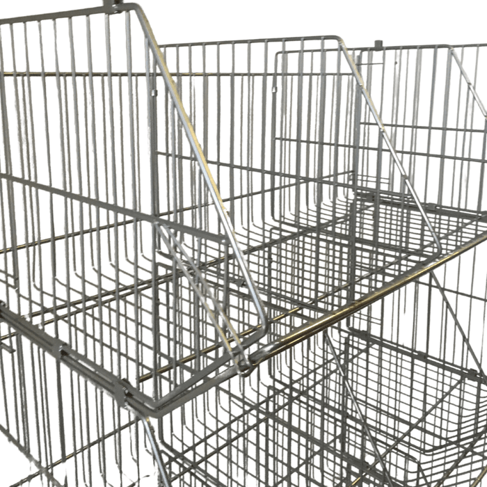 Large Wire Storage Stacking Display Basket (Single), 900mm Single Basket - White, Filstorage