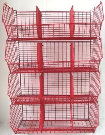 C12 (medium) Unit Complete 4 Baskets & Dividers, BLUE C12 Unit 4 Baskets, Filstorage