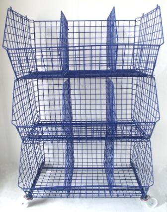 C4 Mobile (extra-large) Unit Complete (3 Baskets), RED C4 Mobile Unit 3 Baskets, Filstorage