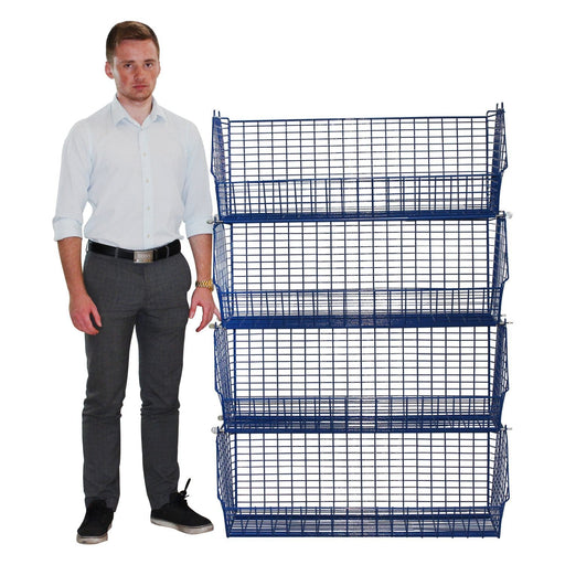 C2DS (large) Unit Complete 3 Baskets & Dividers, RED C2DS Unit 3 Baskets, Filstorage