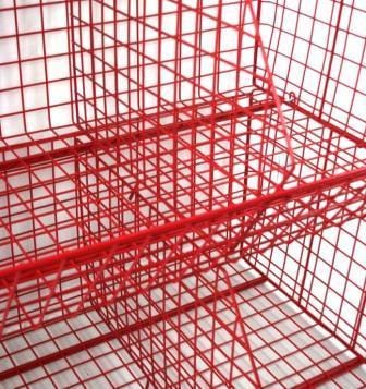 C2DS (large) Wire Storage Basket (single), C2DS Wire Green / 1, Filstorage