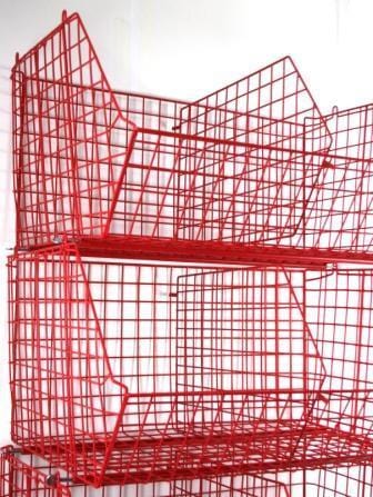 C2DS (large) Wire Storage Basket (single), C2DS Wire Green / 1, Filstorage