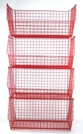 C2DS (large) Wire Storage Basket (single), C2DS Wire Green / 1, Filstorage