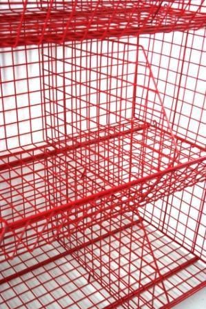 C2DS (large) Wire Storage Basket (single), C2DS Wire Green / 1, Filstorage