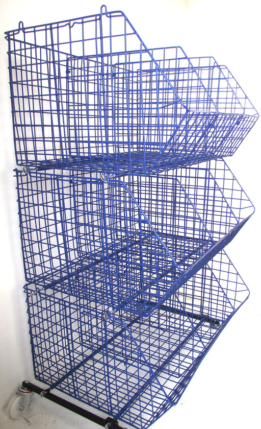 C4 Mobile (extra-large) Unit Complete (3 Baskets), RED C4 Mobile Unit 3 Baskets, Filstorage