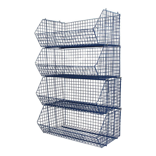 C4 (extra-large) Wire Storage Basket (single) 1220x680x480mm, C4 Wire Blue / 1, Filstorage