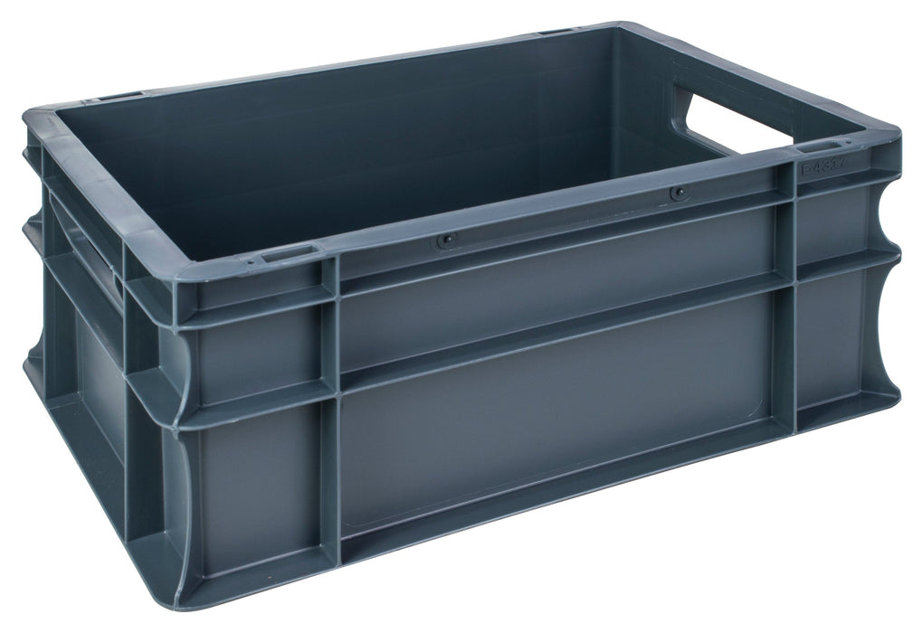Grey Euro Stacking Containers - Various Sizes, 5L (Pack of 10) 300 x 200 x 120mm, Filstorage