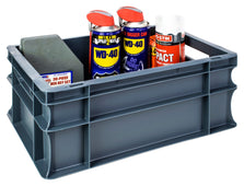 Grey Euro Stacking Containers - Various Sizes, 15L (Pack of 5) 400 x 300 x 170mm, Filstorage