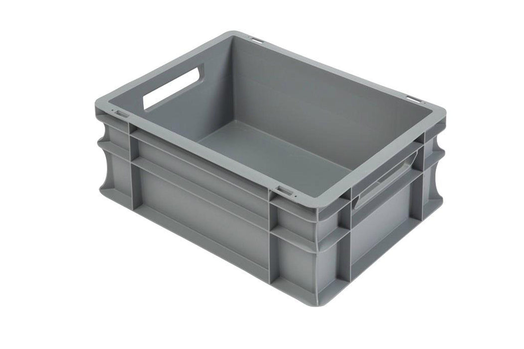 Grey Euro Stacking Containers - Various Sizes, 5L (Pack of 10) 300 x 200 x 120mm, Filstorage