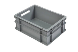 Grey Euro Stacking Containers - Various Sizes, 5L (Pack of 10) 300 x 200 x 120mm, Filstorage