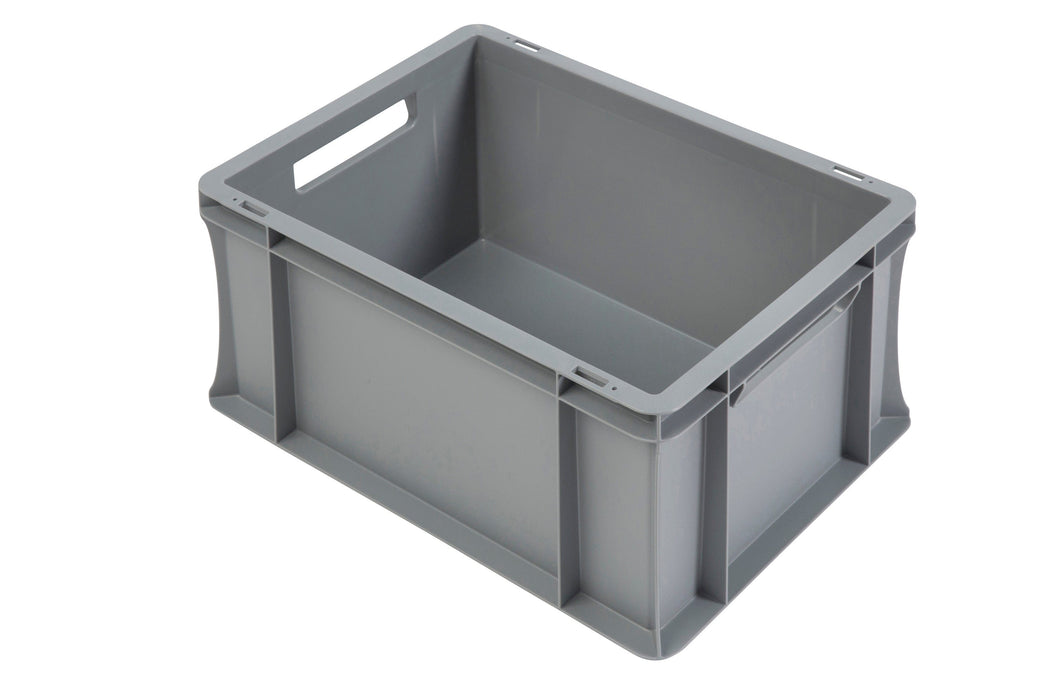 Grey Euro Stacking Containers - Various Sizes, 5L (Pack of 10) 300 x 200 x 120mm, Filstorage