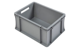Grey Euro Stacking Containers - Various Sizes, 5L (Pack of 10) 300 x 200 x 120mm, Filstorage